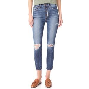 Joe's Jeans Blue High-Rise Distressed Ankle Crop